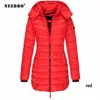 Femmes Down Parkas NEEDBO Long Puffer Veste D'hiver Femmes À Capuche Parka Chaud Femme Manteau Plus La Taille 3XL Casual Coton Rembourré Parkas 2021 T221011