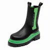 Damenstiefel Martin Boot aus verbessertem Rindsleder mit dicken Sohlen 2022 New British Chimney Chelsea Cavalier 07091011