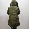 Parka da donna in vera pelliccia di Rex fodera giacca Zibeline inverno lungo spesso caldo capispalla cappotto naturale colletto genuino