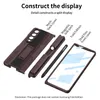 Magnetyczne przypadki Mech dla Samsung Galaxy Z Fold 4 Case Glass Film Screen Protector Pusher Pen Cover Zawias