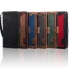 Hybrid Color Leather Wallet Cases For Iphone 15 14 Pro Max 13 12 Mini 11 XR XS MAX X 8 7 6 Business Contrast Hit Credit ID Card Slot Holder Flip Cover Men Pouch With Strap