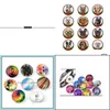 Charmos Cão de Natal de Férias de Vidro Misto para Diy Button 18mm Snap Bracelet Colares Jewelry Drop entrega 2022 Acobertas componentes2619705