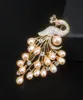 Luxus Süßwasser Perle Brosche für Frauen Vintage Pfau Öffnung Corsage Pins Promi Anzug Bankett Schmuck Zubehör