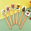 Ev karıştırma Kazık pasta aletleri pişmiş tatlı kek spatulas mutfak krem ​​tereyağı spatula yaratıcı Noel silikon spatula9 kategorisi lt087