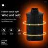 Racing Jackets Electric Heating Vest Cycling Heated Clothes Men's Warm Hiking Vests Clothing Camping Apparel Accessories Winter BR