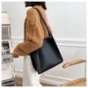 Вечерние сумки Quality Women Tote Tote на плече кожаная сумочка дизайнер роскошной большой мощность твердые цветовые покупатель Bolsos 221010