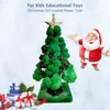 Noel dekorasyonları diy görsel büyü büyüyen kağıt kristaller yeşil ağaç sihirli komik ağaçlar çocuklar için yenilik oyuncakları