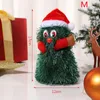 Decorações de Natal S/M/L Electric Sing Dancing Gire 360 ​​° Tree Toys Funny Children Decoration Ornament