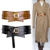 Cinturones cinturón ancho para mujeres cuero genuino de alta calidad abrigo de lujo que combina con todo con falda cintura ceñida cinturones sellados