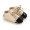 Zapatos deportivos Baywell Otoño PU Cuero para bebés nacidos Niños Niñas Moda antideslizante Suela suave Toddle Primeros pasos