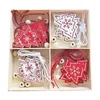 Christmas Decorations Wooden Pendants Set Of 20 XmasTree Hanging Ornament For Home Party DIY Wood Chips Crafts R7UB