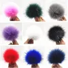 Berets 12cm Colorful Pompoms With Snaps Winter Artificial Fur Poms For Knitted Beanies Cap Hats Shoes