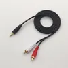 1.5M 3.5mm Jack Aux vers 2 RCA Audio Vidéo Câble Stéréo Y Splitter Câble AV Adaptateur 2RCA Cordon Fil Pour PC DVD TV Magnétoscope Haut-parleurs Câbles De Caméra