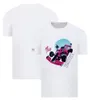 F1 Team 2022 T-shirt à manches courtes sport col rond costume de course décontracté T-shirt à séchage rapide pour hommes