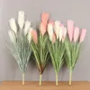 Faux bloemen groen 90 cm reed gras simulatie bloemenhond van staartgras woonkamer decoratie gedroogde bloemen nep riet boeket 221010