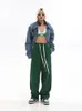 Spodnie damskie joggery spodnie dresowe zwykłe szerokie nogi paski Hip Hop Hop Spi Streetwear Dripstring Spodni Vintage 221011