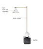 Floor Lamps Luxury Marble Light Round Lamp E27 Metal Shade Designer Style Lighting House