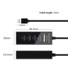 HW-1500 USB-Erweiterung, robuster 4-in-1-Mini-Expander, Plug-Play-Hub, 4 Ports, kleiner Splitter für Büro