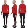 2024 Frauen Trainingsanzüge Designer Marke Baumwolle Zweiteilige Sets Lässige Jogginganzüge ROSA Stickerei Langarm Sweatsuits Kapuzen Damen Outfits Jacke und Hose 8682-8