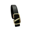 High Fashion Belts For Mens Black Waistband Luxury Designer Belt Gold Smooth Buckle Cintura Width 38mm Women Silver Casual Cinture