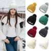 Warm Soft Skull Cap Satin Lined Faux Fur Pom Hat Knit Hats Beanie Hat for Women Winter BeanieHat WLL1718