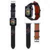 스마트 시계 디자이너를위한 가죽 iwatch 스트랩 Apple Watches 밴드 8 시리즈 41mm 45mm 44mm 42mm 패션 남자 밴드 와엔 스트랩 드래곤 패턴과 함께 팔찌 디자이너