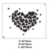Mirrors A Set Of Love Combination Acrylic Mirror Wall Stickers Valentine Day DIY Decorations Home Self Adhesive Waterproof
