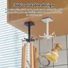 Haken draagbare 360 ​​° punch-vrije haak onder houderplank met wegen keukengerei Organizer muurhangen rack hanger kast badkamer