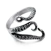 Cluster Rings FORSEVEN Simulation Octopus-Shaped Ring Steel Alloy Open Finger Jewelry Adjustable Retro Style Gift For Women Men ML