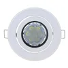 Cadre lumineux de support d'ampoule halogène GU5.3/MR16/GU10 de plafond Led blanc givré