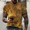 T-shirts pour hommes garçons T-shirt été 3D horloges et montres Style hip-hop grande taille Cool rue décontracté à manches courtes XXS-6XL