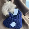 nitted Fur Pom Hat Fashion Designer Skull Cap Letters Beanie Mannen en Vrouwen Unisex Cashmere HighQuality