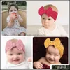 Otros artículos festivos para fiestas Diadema para bebés recién nacidos Niñas Tejido elástico Bandana para niños Lazo Sombreros de nailon suave Accesorios para el cabello Gota Del Dhzka