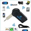 Zestaw samochodów Bluetooth Bluetooth SAM KIT 3.5 mm Streaming stereo bezprzewodowy aux o odbiornik muzyczny mp3 USB v3.1 i odtwarzacz EDR Drop Dhsie