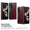 Ormkorn läder plånbok fodral för samsung z fold 3 4 fold4 zfold4 galaxy fold3 zfold3 mode stativ hållare flip cover affärsmän