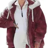 Kvinnor jackor huva kappa h￶st och vinter l￶s topp plus storlek 4xl 5xl