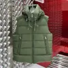 Gilet da uomo Gilet imbottito da donna di moda Gilet invernale caldo con cappuccio Capispalla 22fw Gilet da uomo elegante senza maniche Gilet classico Taglia 12345