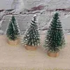 Juldekorationer tr￤d tr￤d miniatyr tall mini party artificial flaskxmas hantverk dekor sisal skrivbord borst dekoration sn￶ ornament