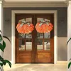 Decorative Flowers Fall Wreath Artificial Door Hanger With Berries Pumpkins For Front Indoor Wall Wedding Home Decoration