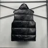 Hot sale Fashion- Mens jacket down vest high quality men women winter warm vest coat round neck letter print jacket 3 colors M-3XL