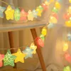 Kerstdecoraties LED STRING LICHTEN STAR Lichtgordijn Vijfpuntige kerstboom Merry Decor voor Home Happy Jaar 2022