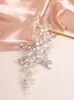 Headpieces Fashion Pearl Crystal Rhinestone Alloy Flower Brud Bodband Handgjorda bröllop Hårtillbehör Brud Huvudstycke Party Prom Tiara