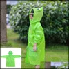 Impermeabili Impermeabili 1Pcs Bambini Impermeabile Bambini Rainwear Antivento Rainsuit Cartoon Animal Style Student Poncho Drop Delivery 2022 H Otcgq