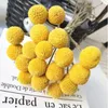 Faux Floral Verdure 20 PCS Craspedia Billy Bouton Boules Jaune Romantique Floral Décoration De Mariage Naturel Plante Bouquet Décor À La Maison Sphère D'or 221010