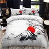 Bedding sets JapaneseStyle Duvet Cover Set King Queen Full Size Ukiyoe Theme Wave Pattern Polyester Bedding Set Fuji Mountain Exotic Style 221010