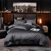 Bedding sets White Grey el Quality Silky Soft Egyptian Cotton Bedding set Queen King Size 46Pcs1 Duvet Cover 1Bed Sheet Pillow Shams 221010