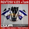 Fairings Kit & Tank For SUZUKI RGV250 SAPC VJ23 RGVT250 RGV-250CC 97 98 blue stock blk Bodywork 161No.5 RGVT-250 RGV-250 Panel RGVT RGV 250 CC 250CC 1997 1998 ABS Fairing