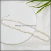 Pendants Pendants Natural Freshwater Pearl Choker Necklace Baroque Jewelry For Women Wedding 925 Sier Clasp Wholesale 2022 Trend Drop Dhfo7