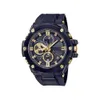 Zegarek z lodem sportowy kwarcowy zegarek Wysokiej jakości Wysokiej jakości wszystkie ręce mogą działać PU z dużym światem Wodoodporne B100 Oak Watch