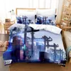 Conjuntos de roupas de cama 3D Battlefield 2042 Bedding Set Down Quilt Cober com travesseiro Double Complete Queen King Bedding 221010